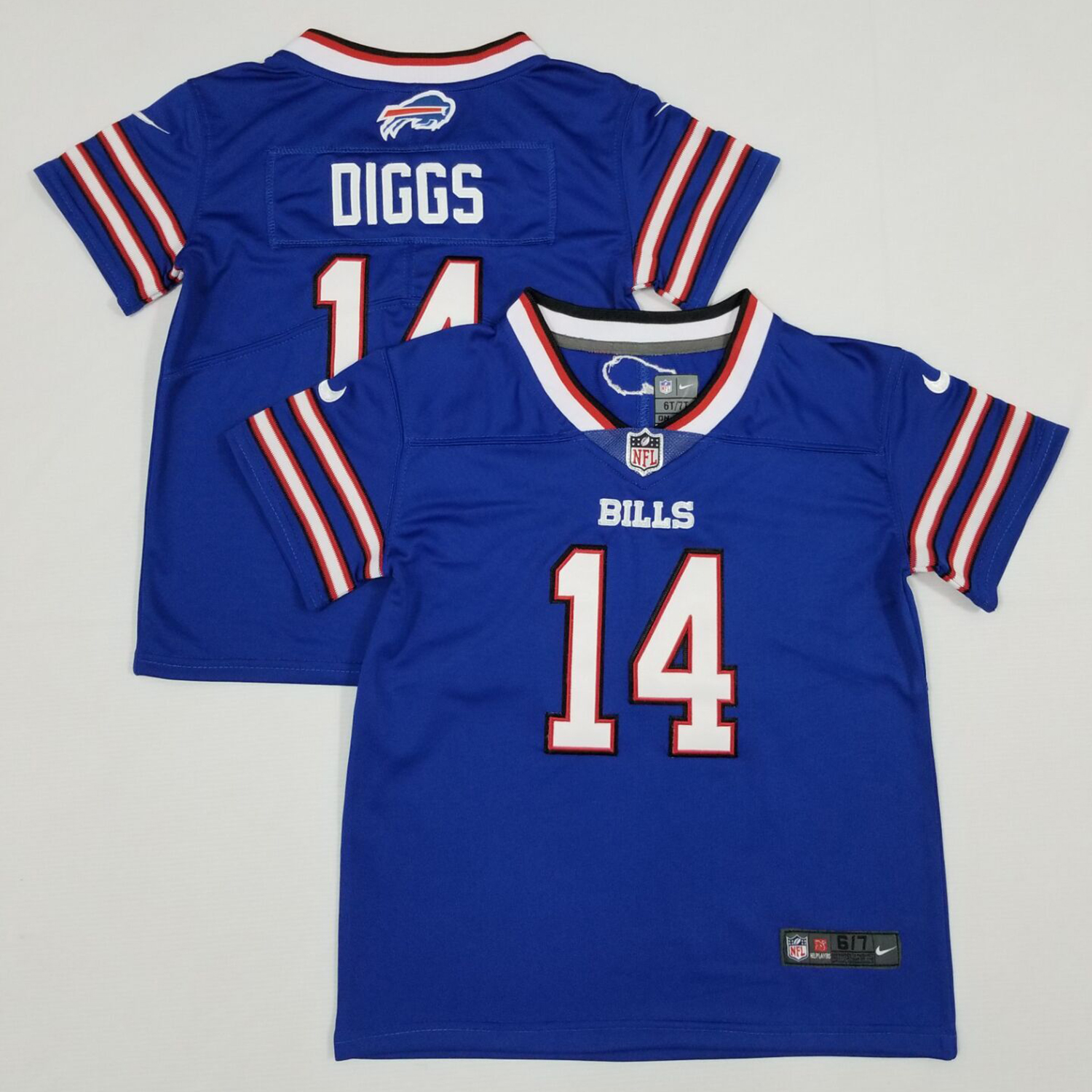 Toddler Nike Bills #14 Stefon Diggs Royal Blue Team Color Stitched NFL Vapor Untouchable Limited Jersey